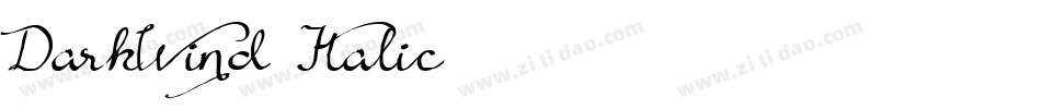 DarkWind Italic字体转换